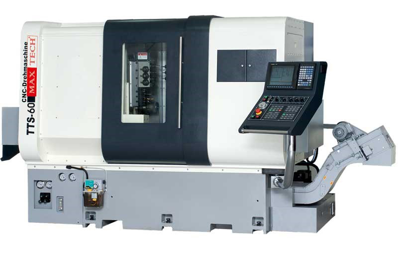 Two spindle CNC turning center with 9 axes - TTS 60 Max Tech